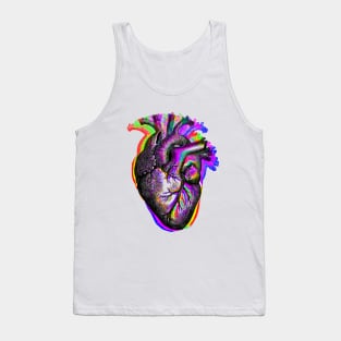 Rainbow Heart Tank Top